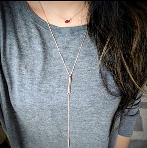 Kendra Scott Shelton Y Lariat Gold necklace